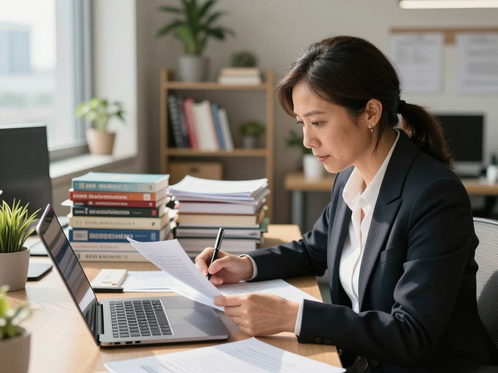 Researcher checks citations, sources, and query details