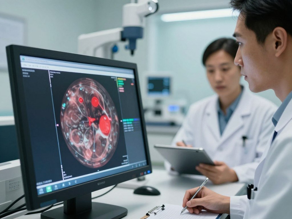 Retinal scan flagged for a clinician to review Retinal scan flagged for a clinician to review