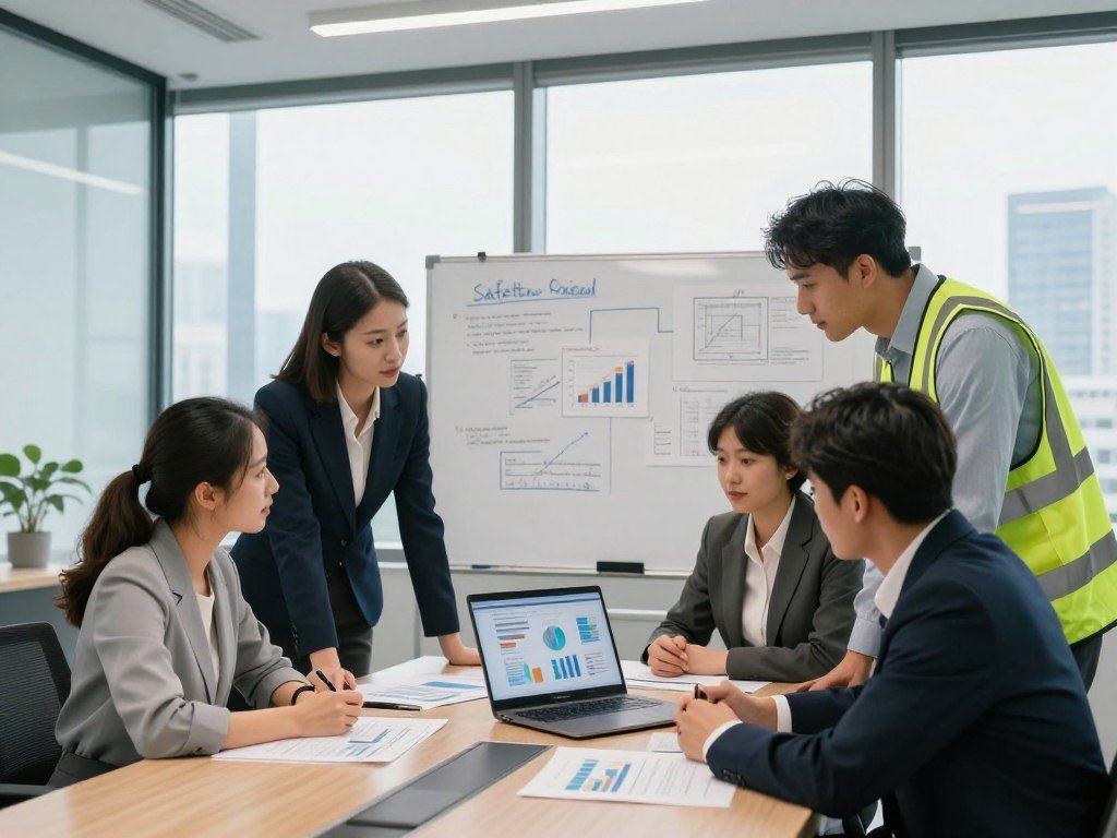 Safety team reviewing open-weight model test results