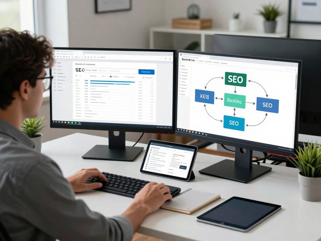 Search Console impressions and clicks guiding an SEO workflow