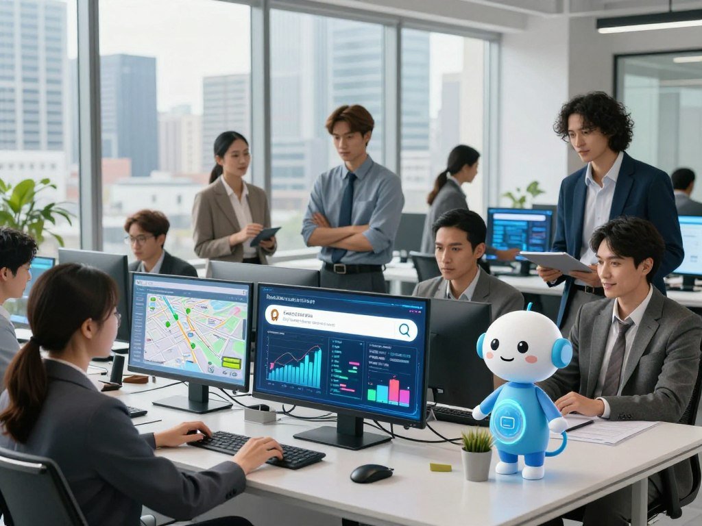 Search agents tracking apartment listings and local services