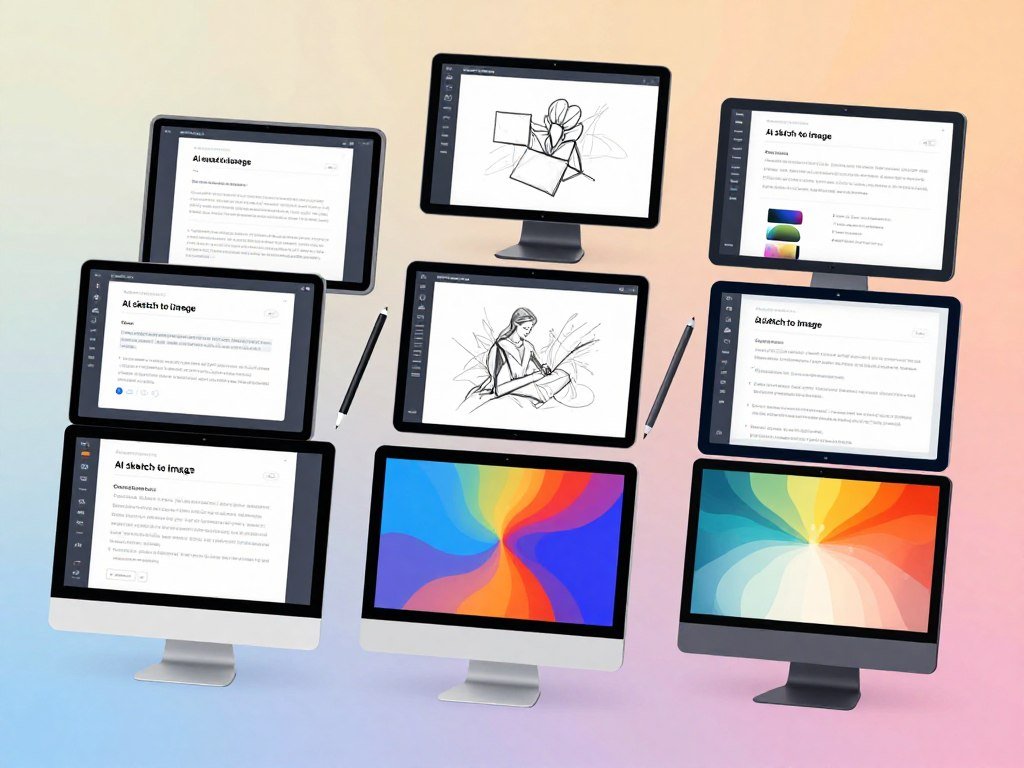 Seven image generators support different sketch workflows Seven image generators support different sketch workflows
