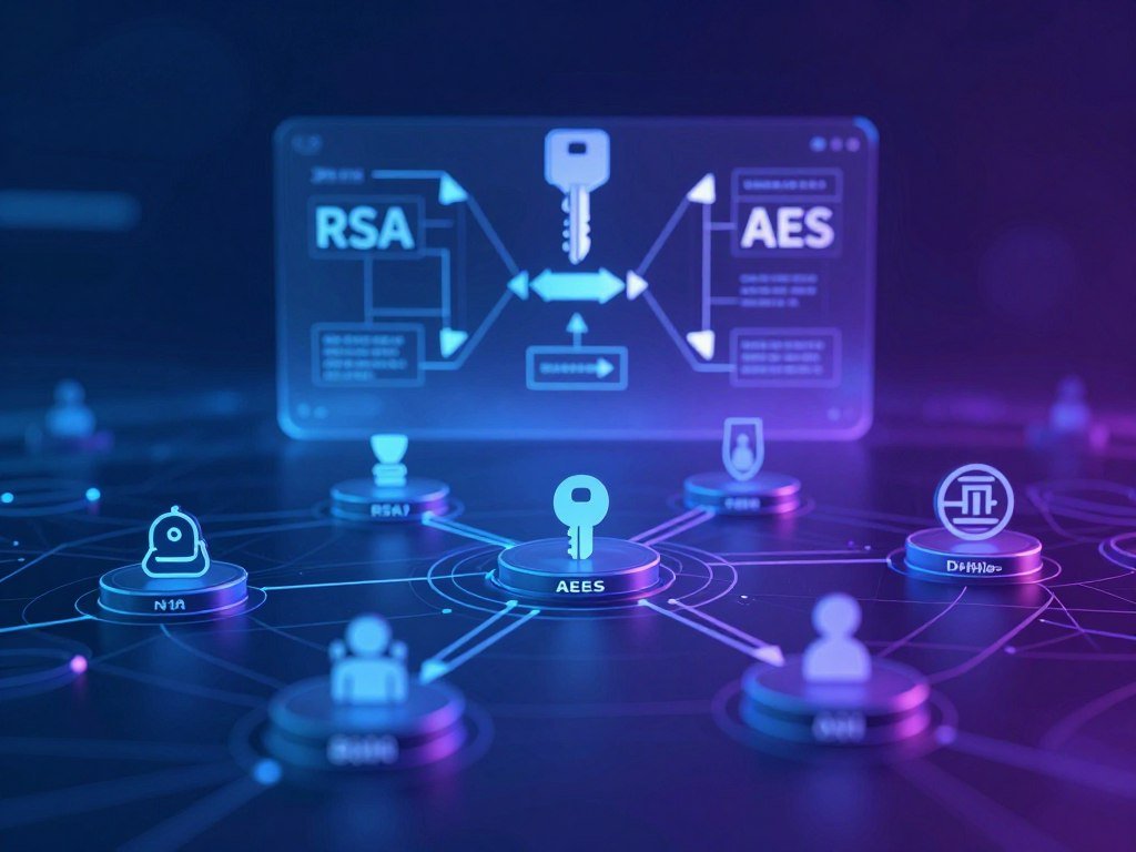 Shared and public key arrangements for common encryption types