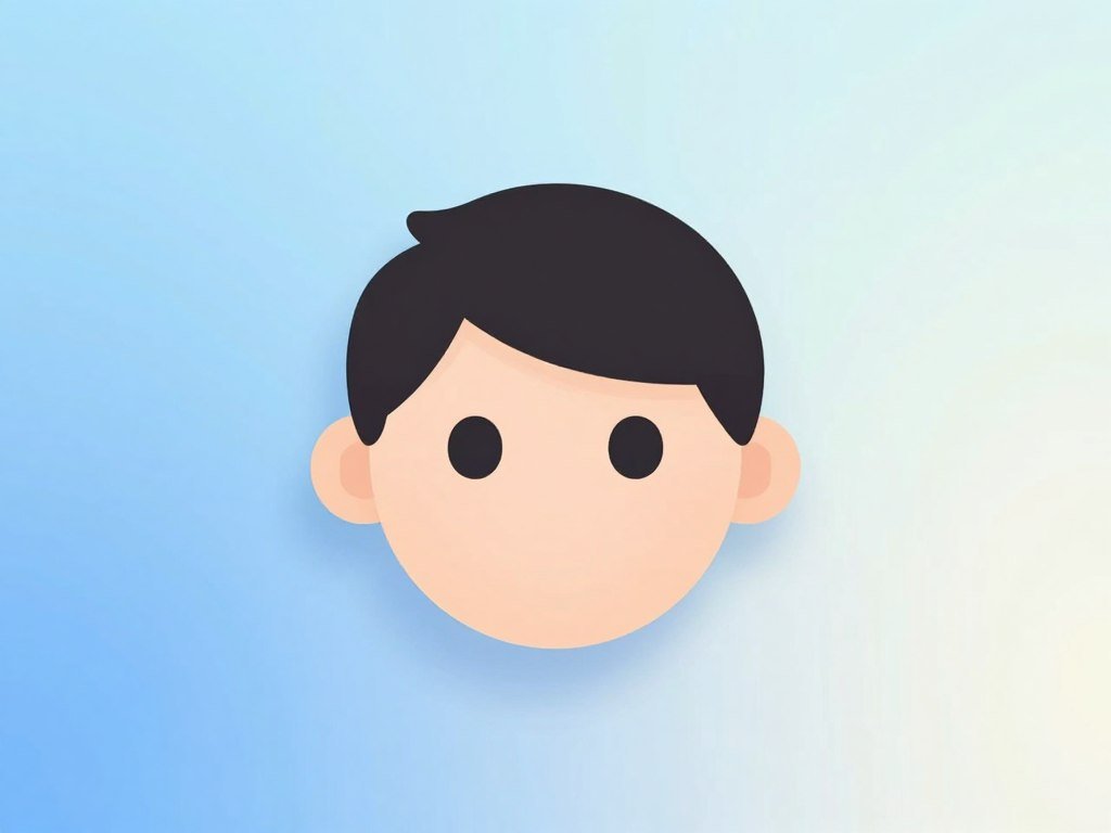 Simple SVG avatar created in a browser for an account profile