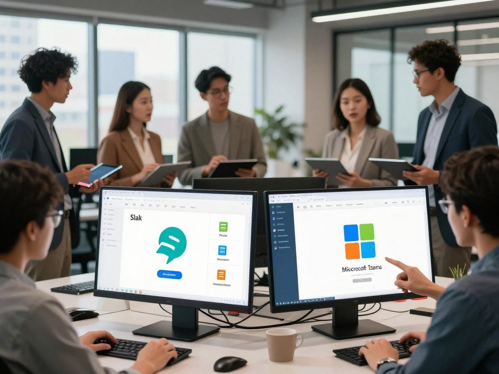 Slack and Microsoft Teams comparison for business collaboration