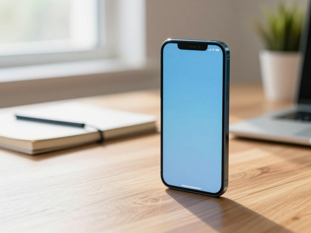 Slim iPhone Air with a 6.5-inch display in sky blue Slim iPhone Air with a 6.5-inch display in sky blue