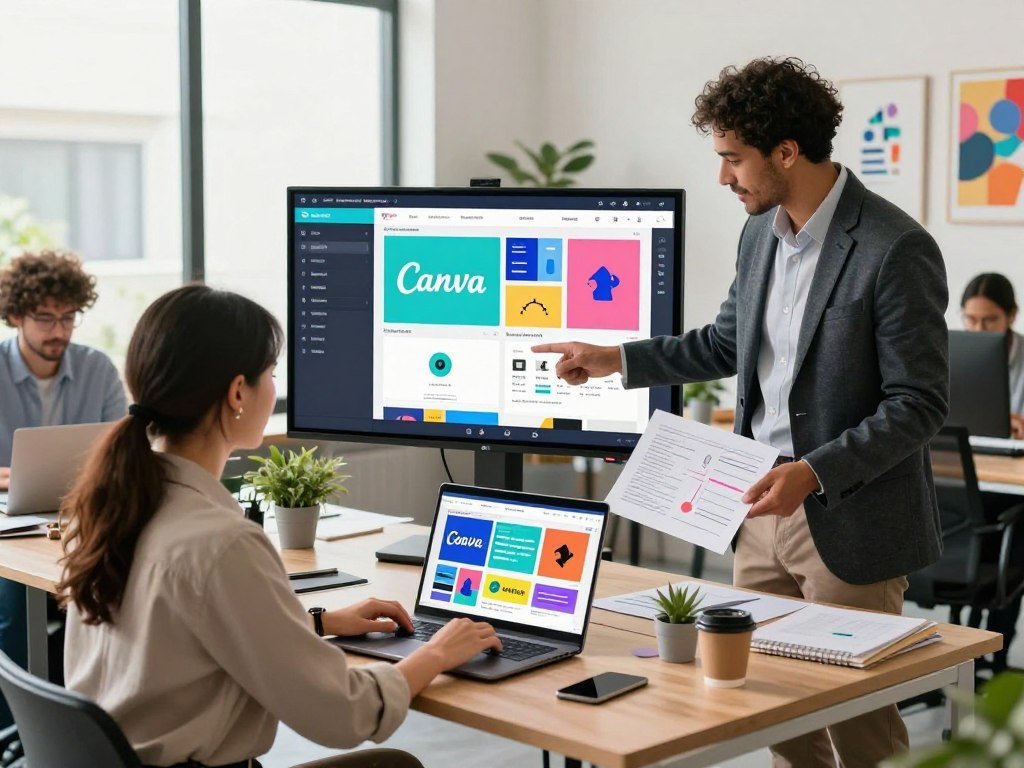 Small business adapting Canva visuals for a video campaign Small business adapting Canva visuals for a video campaign