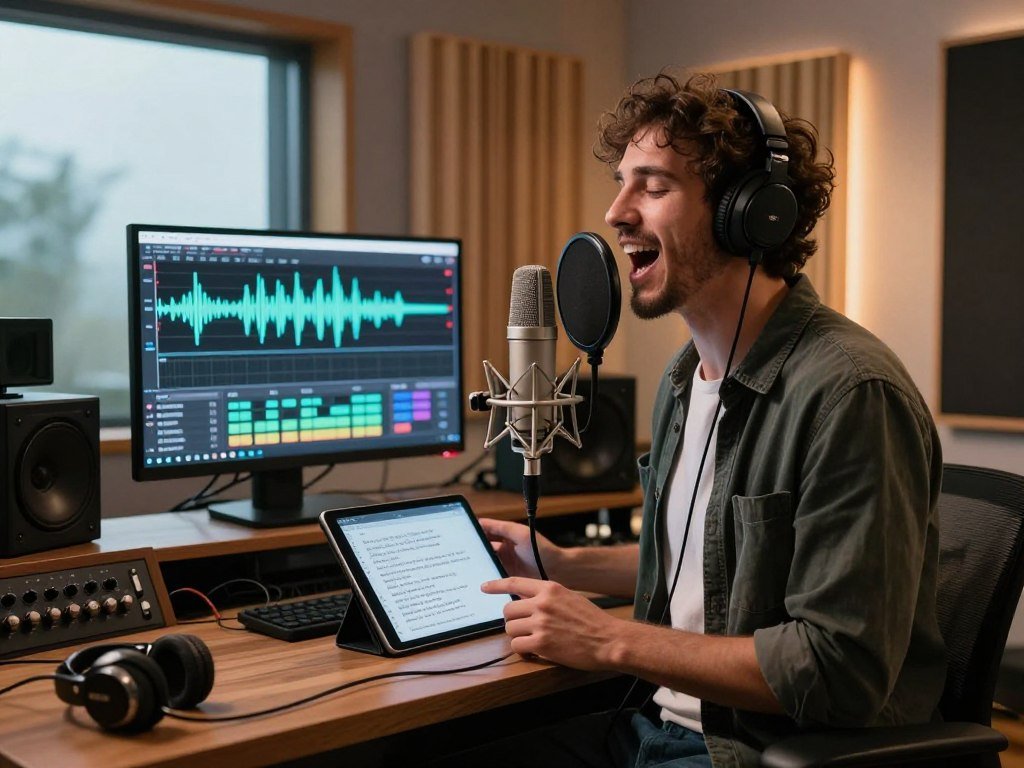 Songwriter testing vocals and lyrics across full-song music generators