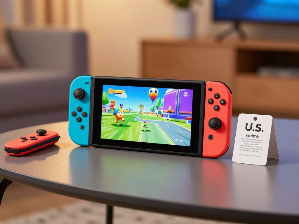 Standalone Switch 2 console shown beside its U.S. price