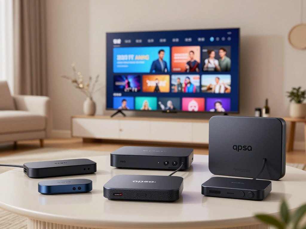 Streaming devices comparison showing sticks and boxes for home TVs Streaming devices comparison showing sticks and boxes for home TVs