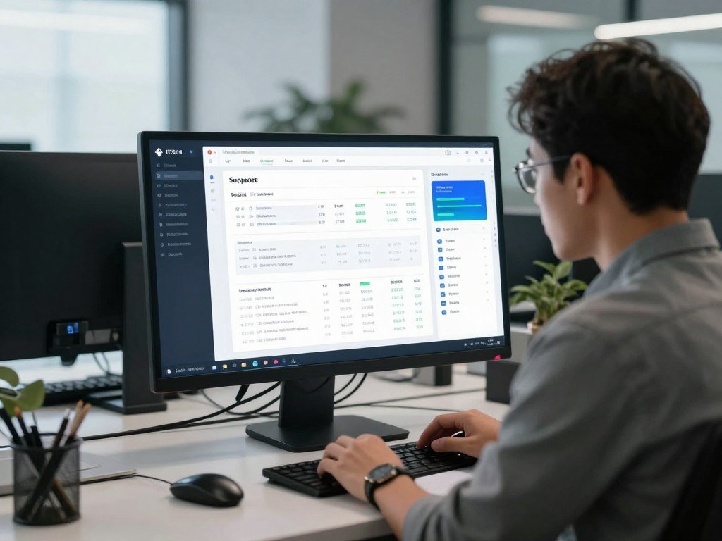 Support tickets and tax files stored on an ITSM platform
