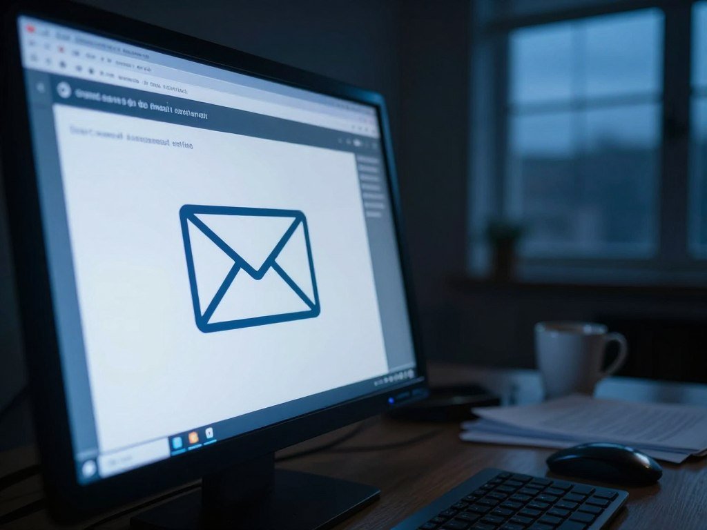 Suspicious email attachment shown on a computer screen Suspicious email attachment shown on a computer screen