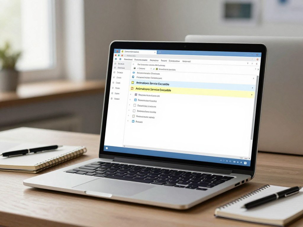 Task Manager identifying the Windows Defender service executable