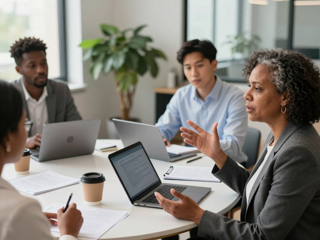 Team discusses human rights and responsible artificial intelligence guidance Team discusses human rights and responsible artificial intelligence guidance