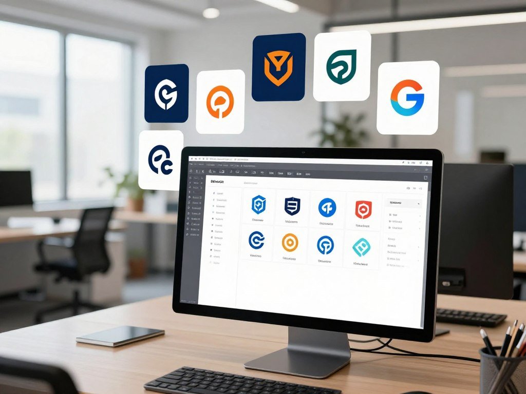 Template tool and image model create different logo design outputs Template tool and image model create different logo design outputs