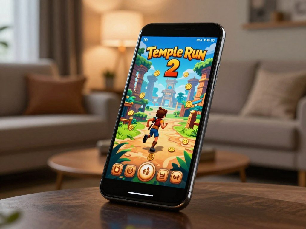 Temple Run 2 running offline on an Android phone
