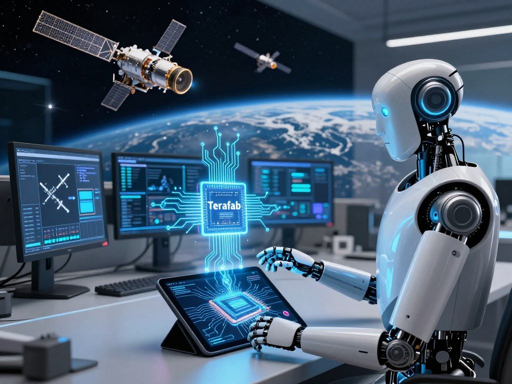 Terafab chip plans linking Tesla robots and SpaceX orbital AI satellites