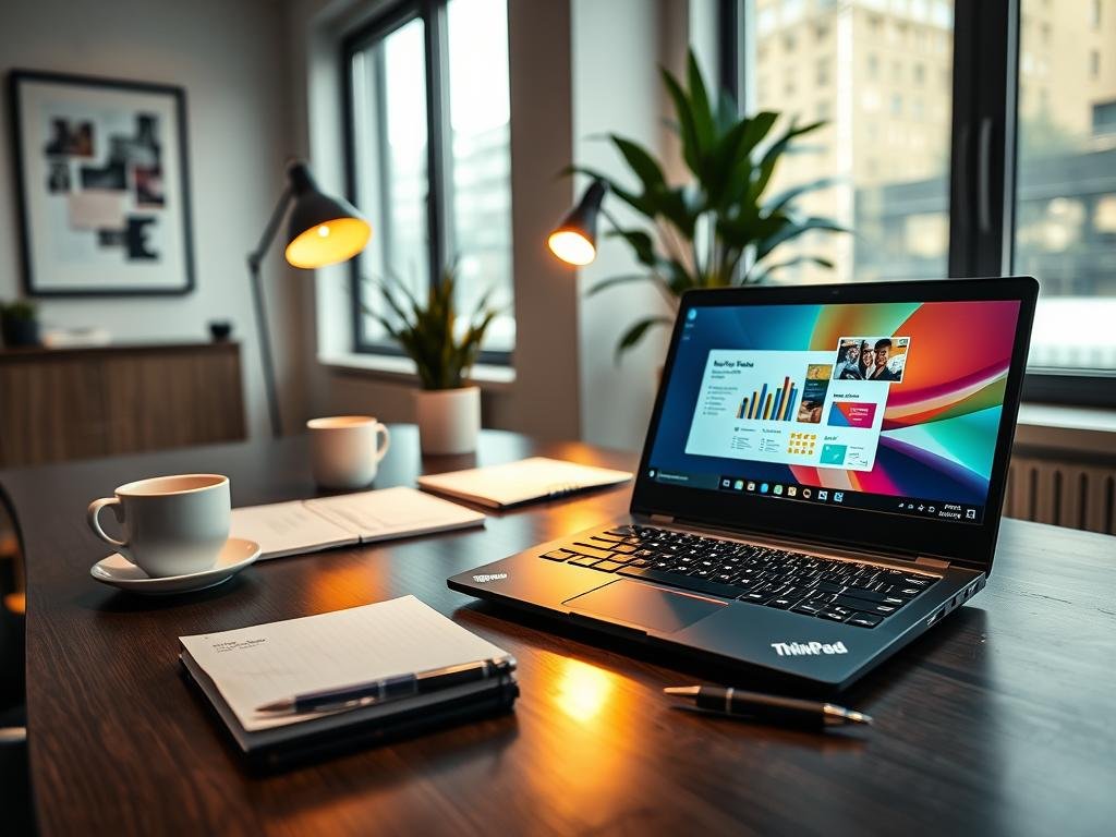 ThinkPad X1 Carbon set up for business work and personal tasks