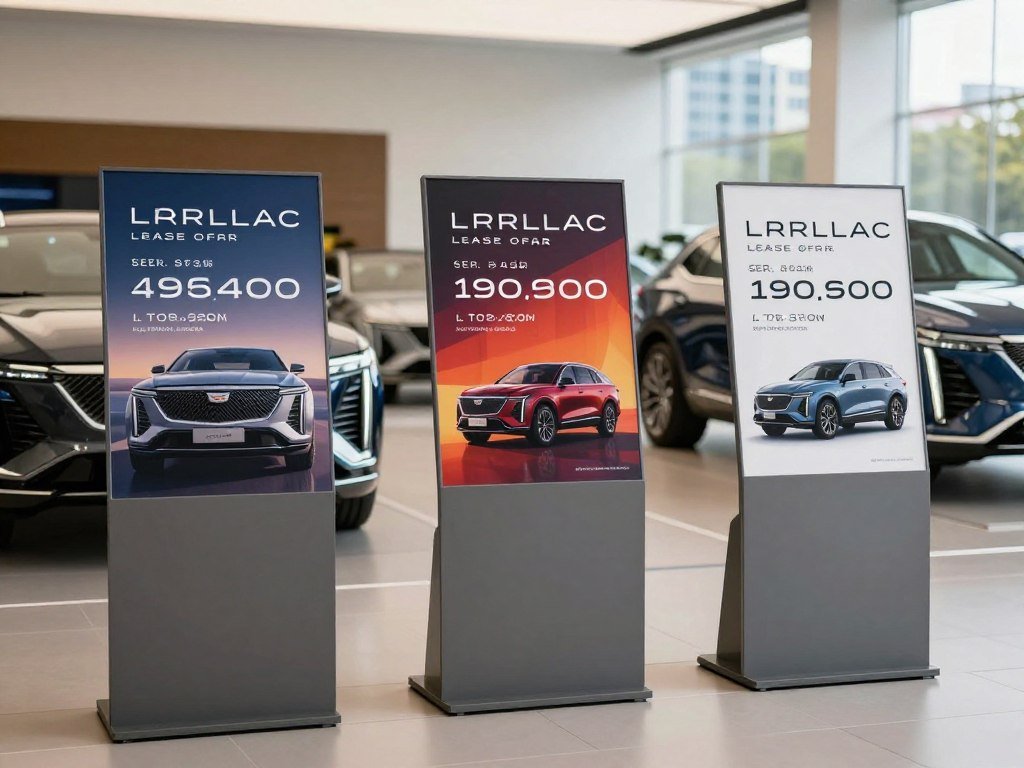 Three LYRIQ lease offers show different terms and upfront amounts