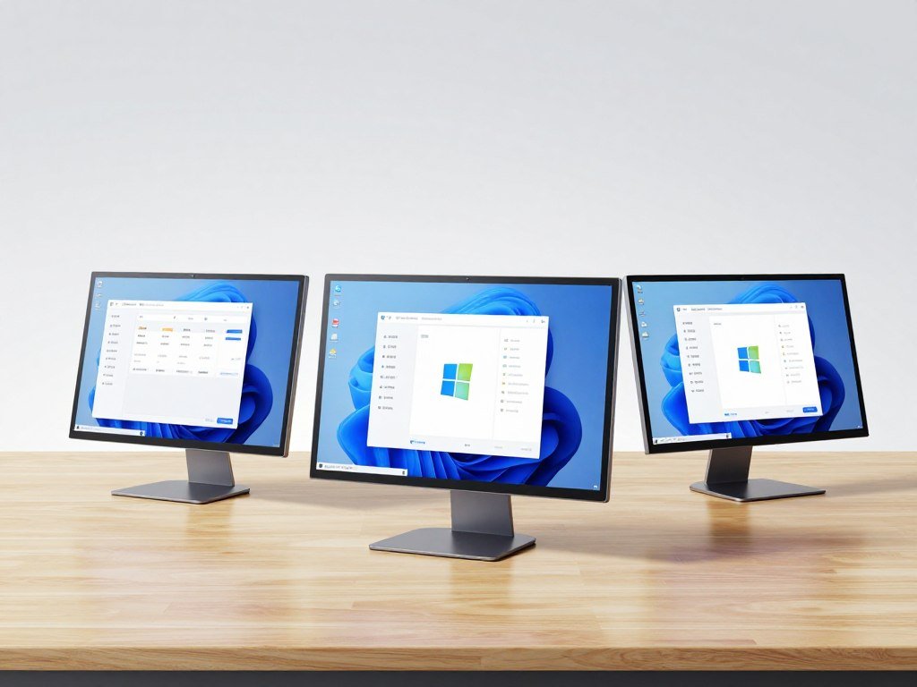 Three Windows antivirus options shown in a side-by-side comparison