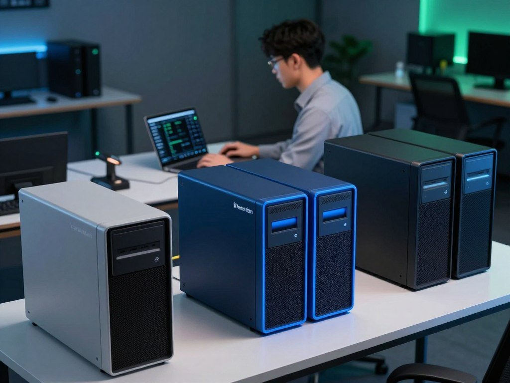 Three password vault server arrangements compared by operator and setup