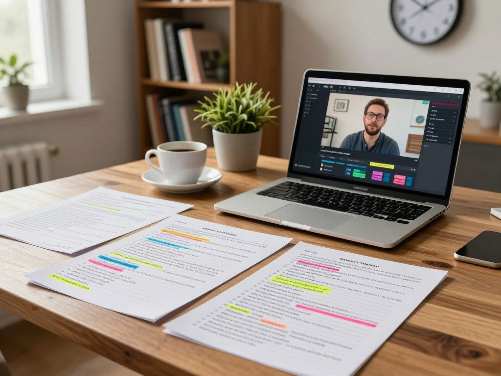 Timestamped video notes and transcript ready for later study