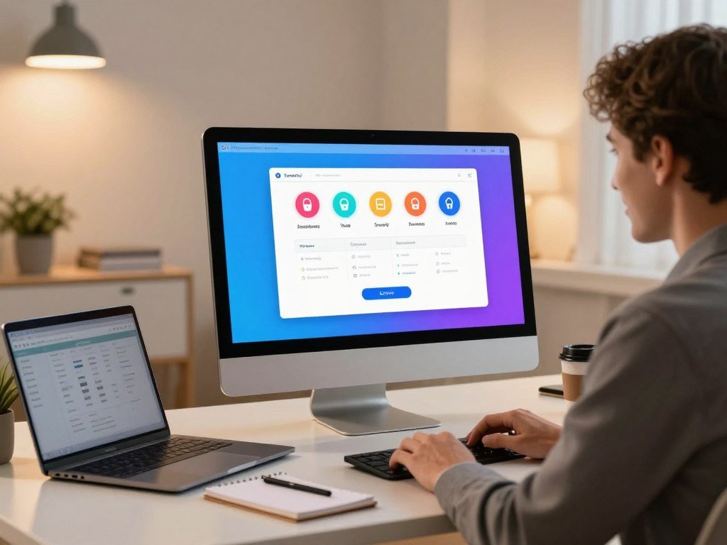 TotalAV browsing protection and cleanup tools on a home computer