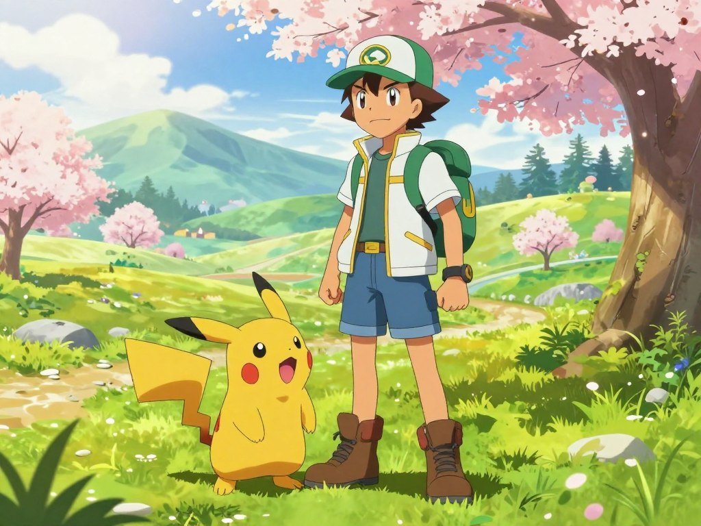 Trainer and Pokémon exploring Johto before reaching Kanto Trainer and Pokémon exploring Johto before reaching Kanto