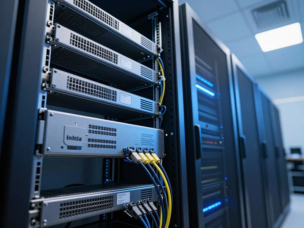 Training cluster connecting GPUs through shared storage and InfiniBand Training cluster connecting GPUs through shared storage and InfiniBand