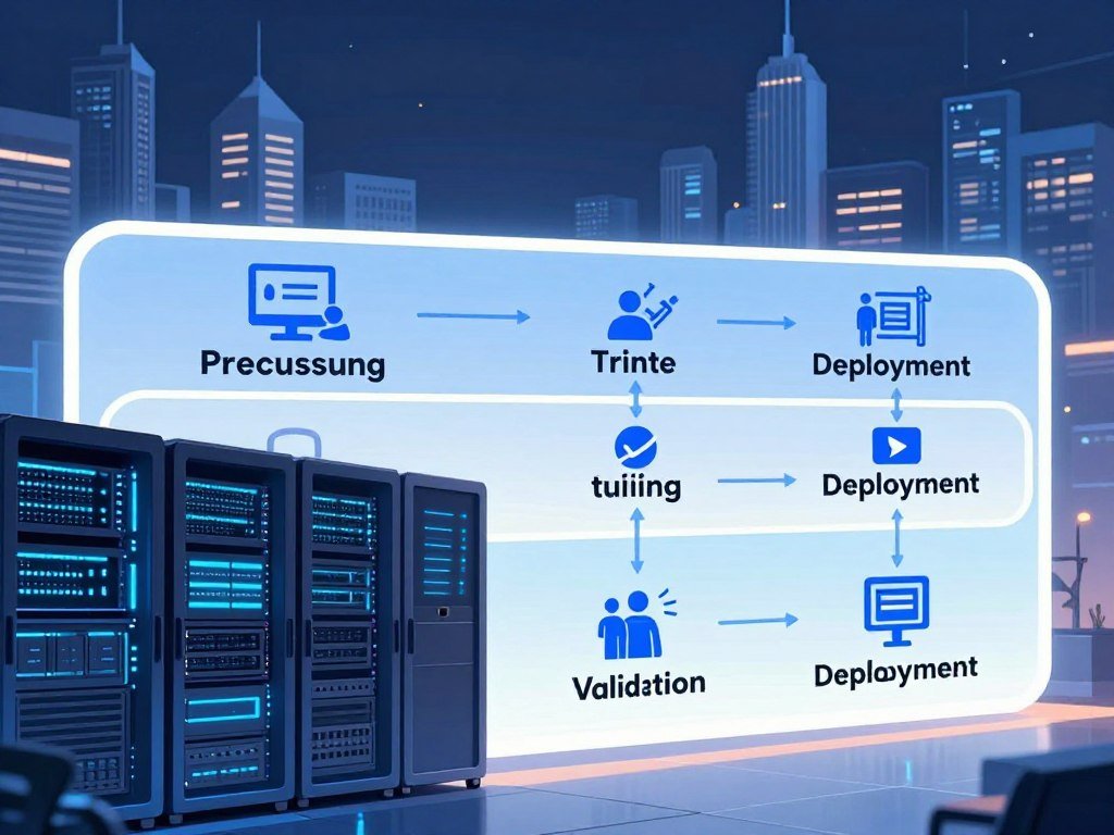Training data moves through four stages before deployment Training data moves through four stages before deployment