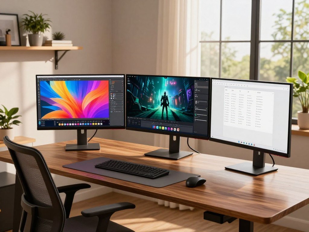 UHD monitors matched to home office, creative, and gaming setups