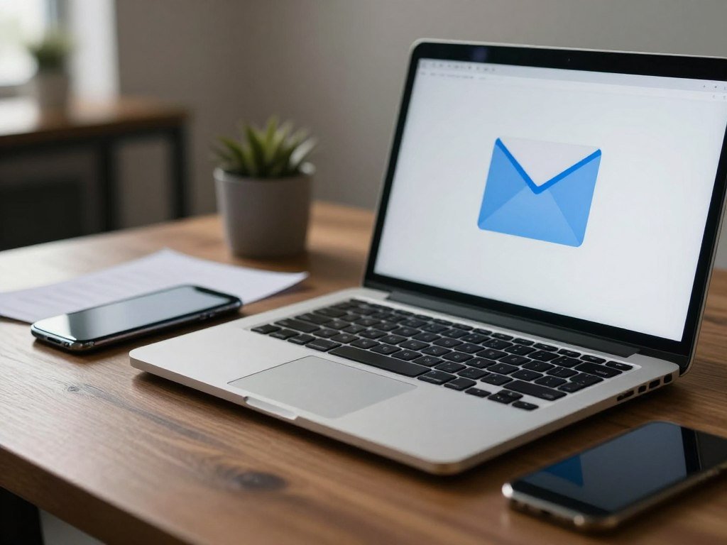 Unexpected email attachment beside a phone and laptop Unexpected email attachment beside a phone and laptop