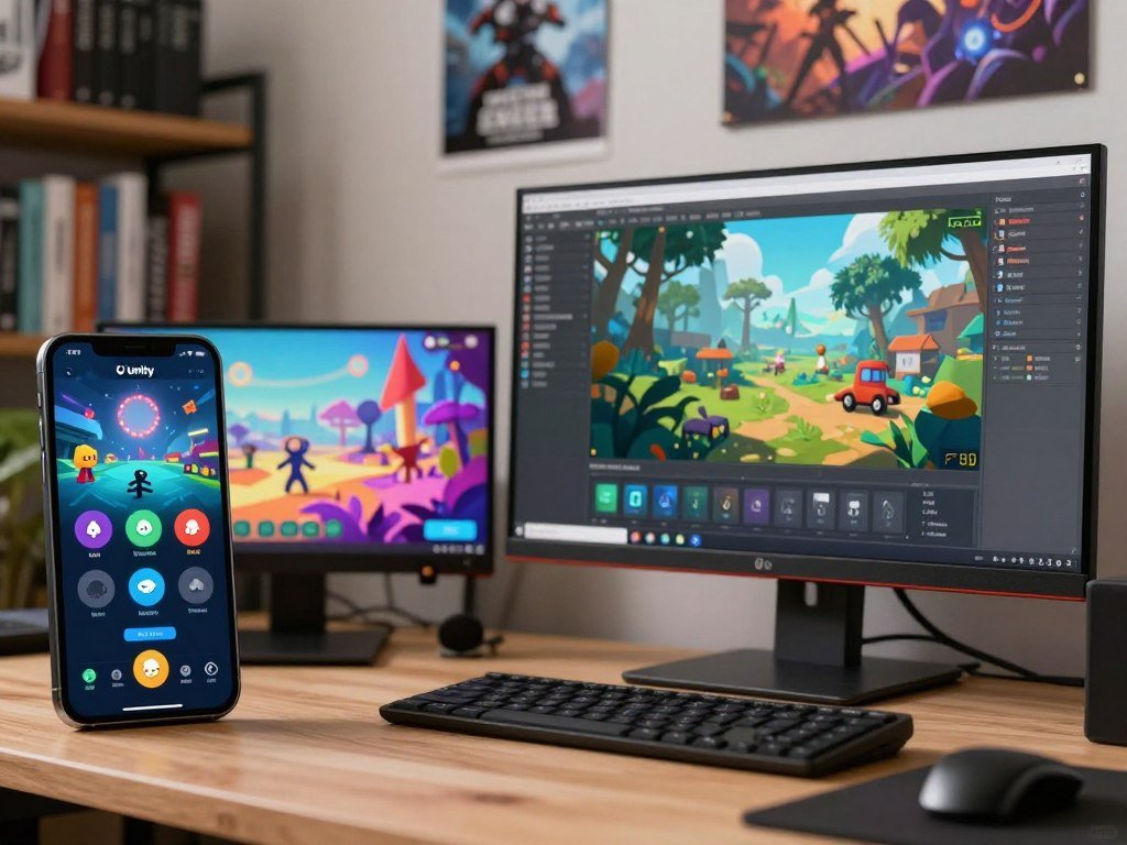 Unity mobile game build tested beside a PC game project Unity mobile game build tested beside a PC game project