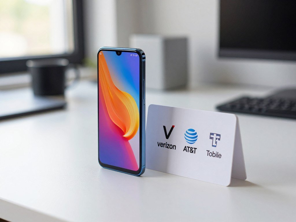 Unlocked Pixel phone listing shown beside a carrier choice