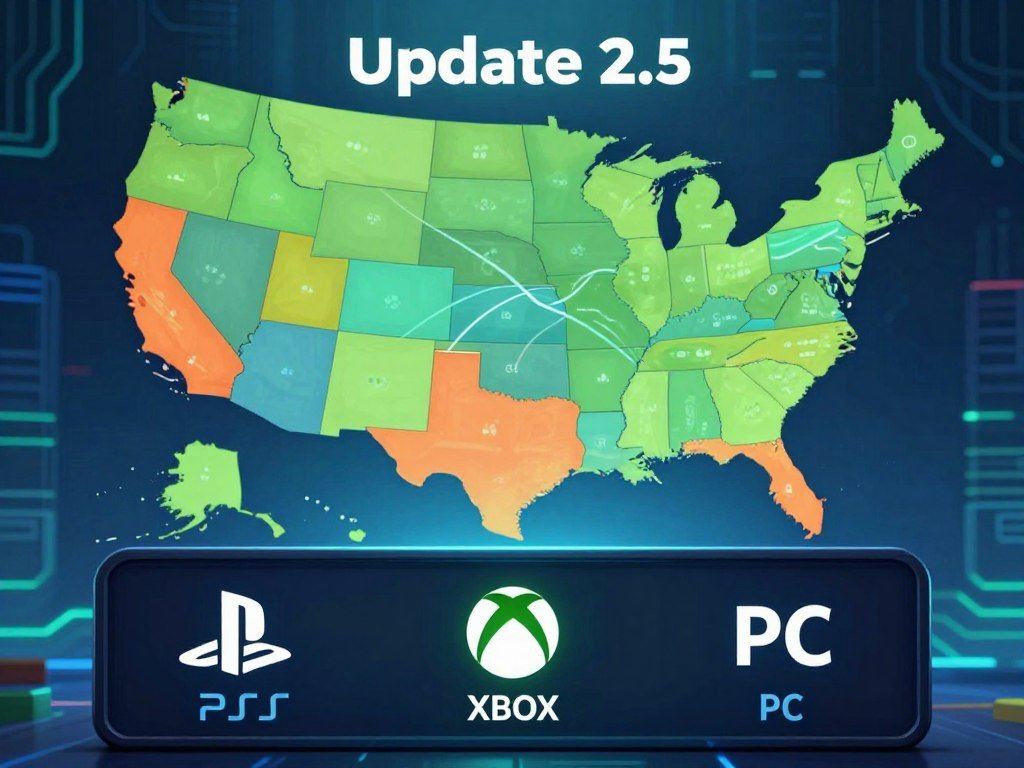 Update 2.5 download timing across U.S. game platforms