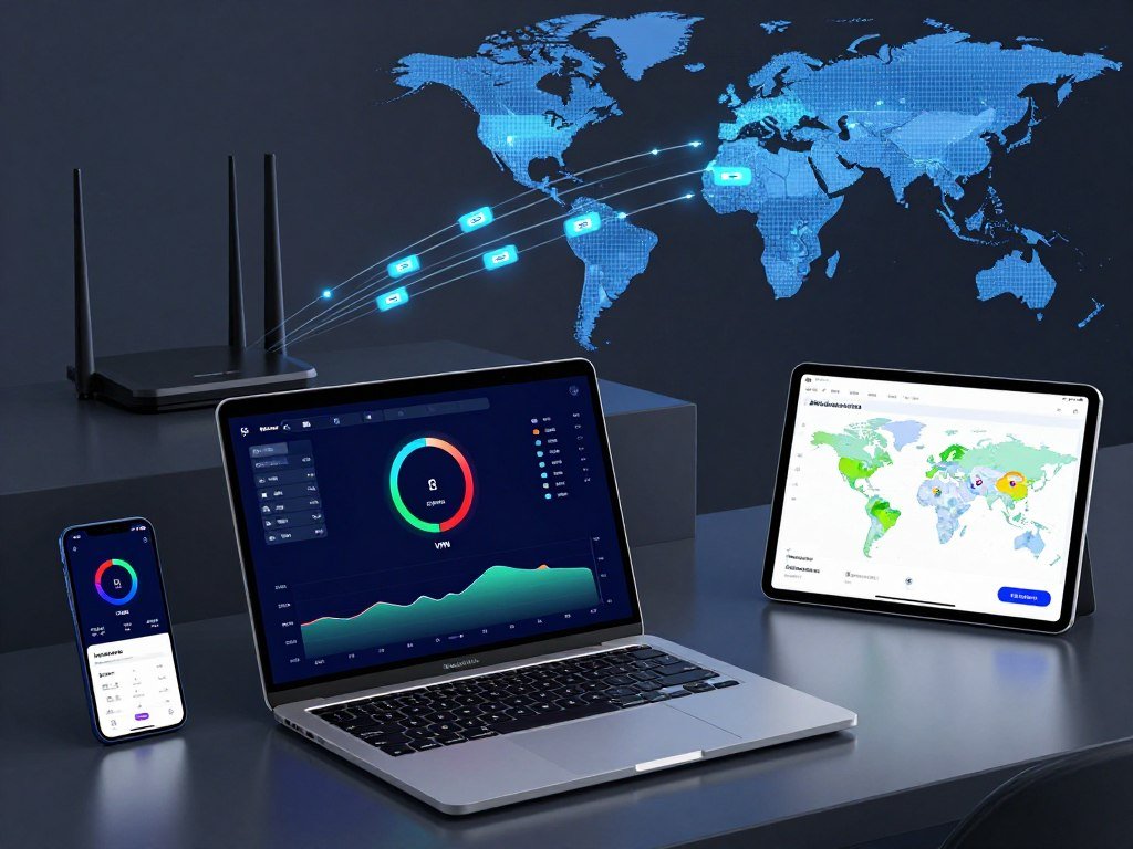 VPN speed testing across devices and server locations
