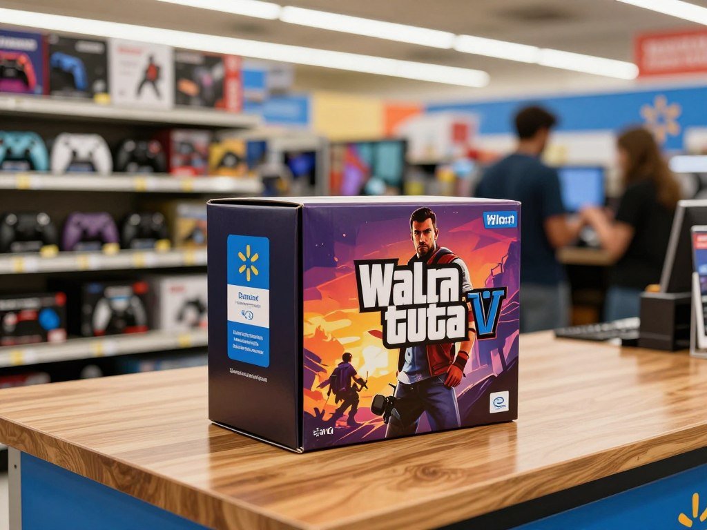 Walmart GTA VI preorder box with a download code inside Walmart GTA VI preorder box with a download code inside