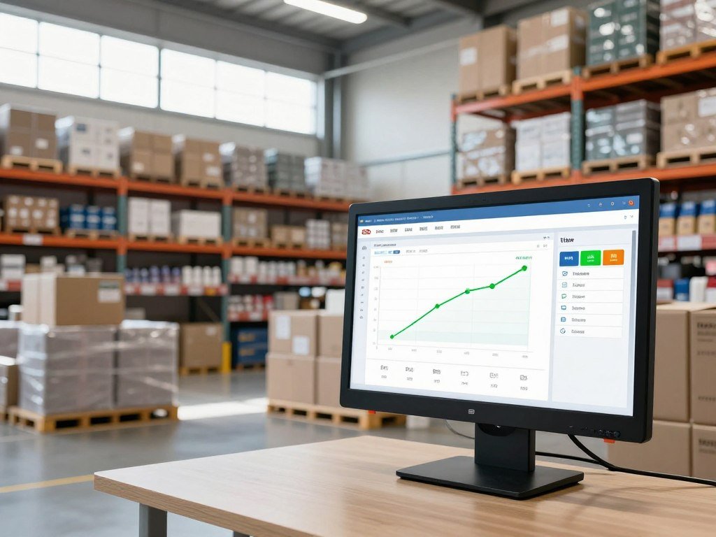 Warehouse system flags inventory changes for a restock action