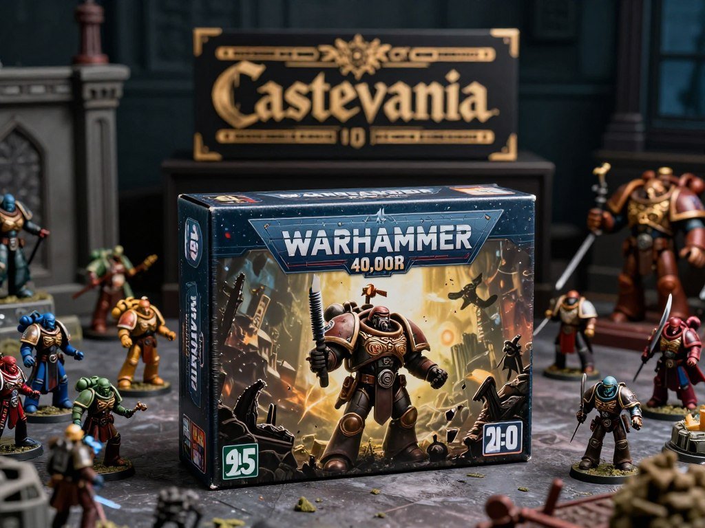 Warhammer 40,000 game entry beside a Castlevania release date Warhammer 40,000 game entry beside a Castlevania release date