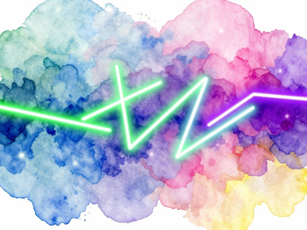 Watercolor and neon styles show different digital art moods