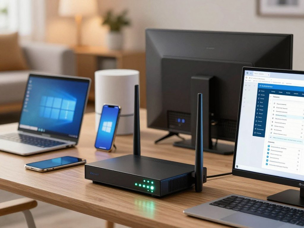 Windows firewall and router protecting home network devices Windows firewall and router protecting home network devices