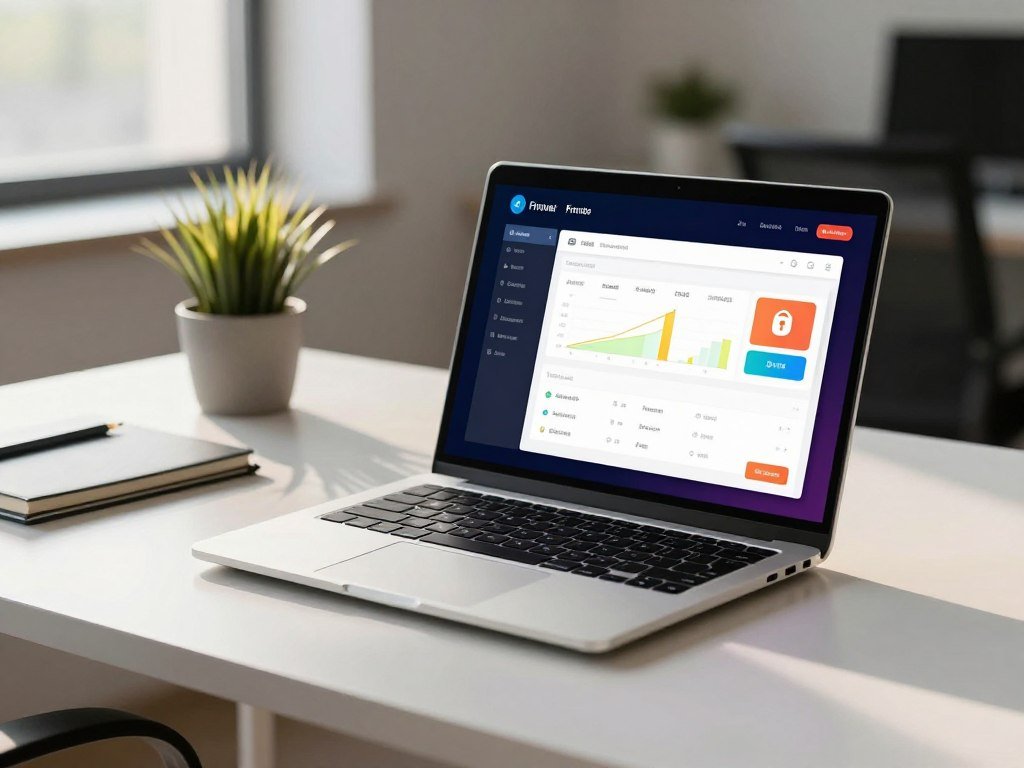Windows laptop showing firewall and antivirus software controls