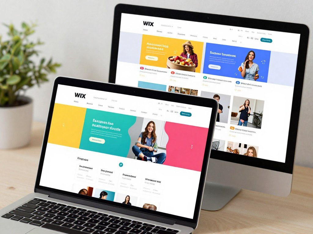 Wix website builder editor with customizable business templates