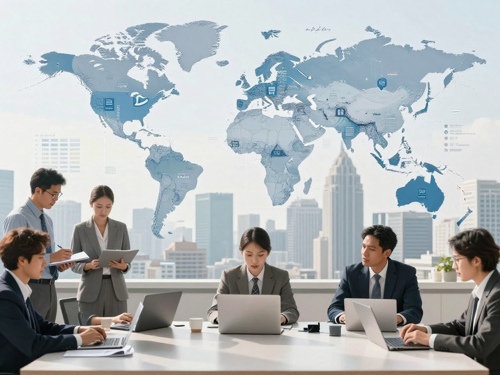 Work activities mapped across occupations and global regions
