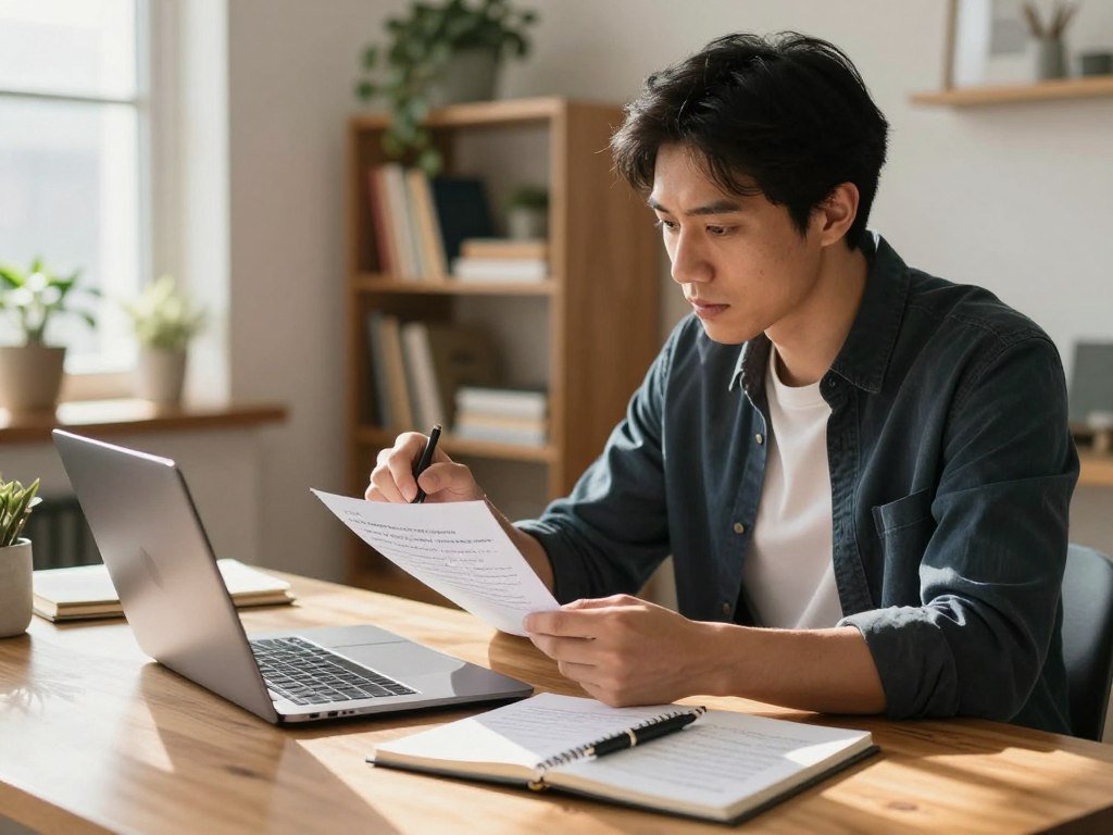 Writer checks a response and plans a focused prompt change