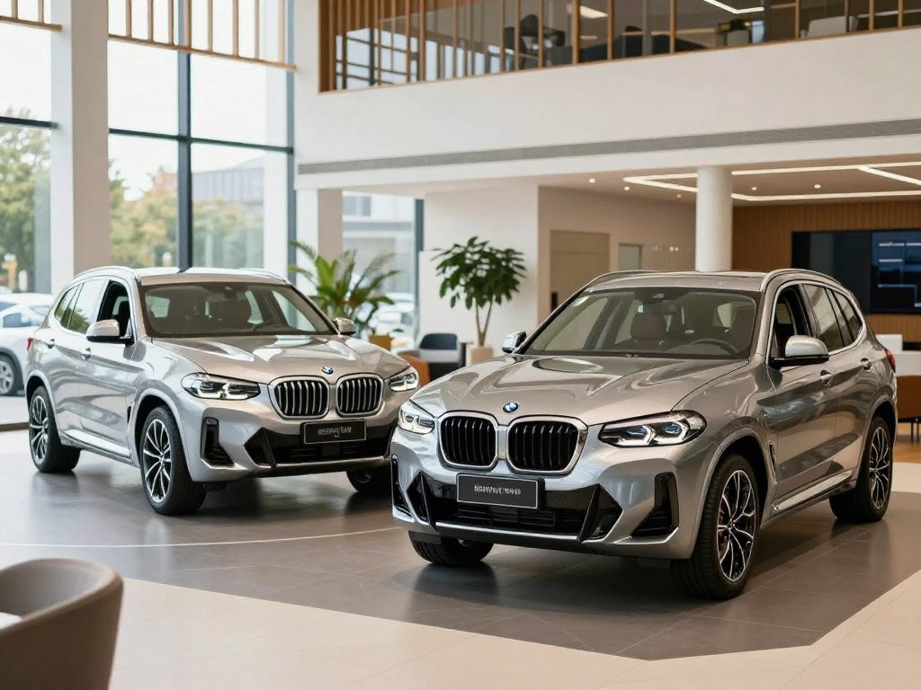 X3 30 xDrive and X3 M50 xDrive at a dealer
