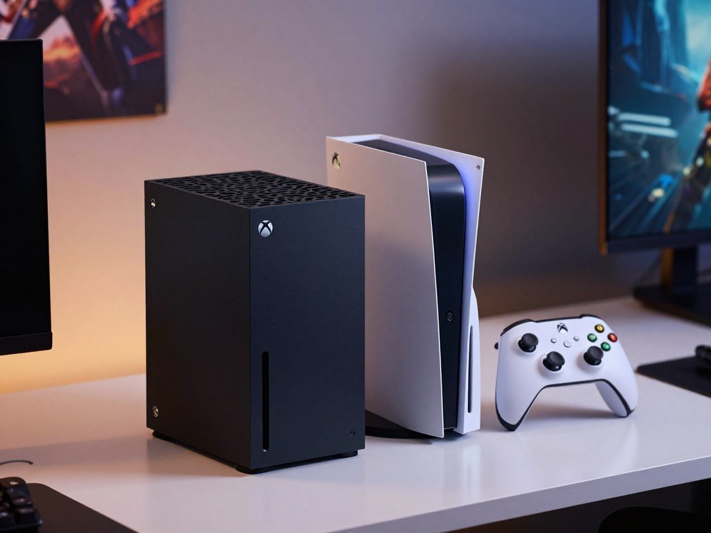 Xbox Series X disc-drive console beside an all-digital Series S Xbox Series X disc-drive console beside an all-digital Series S