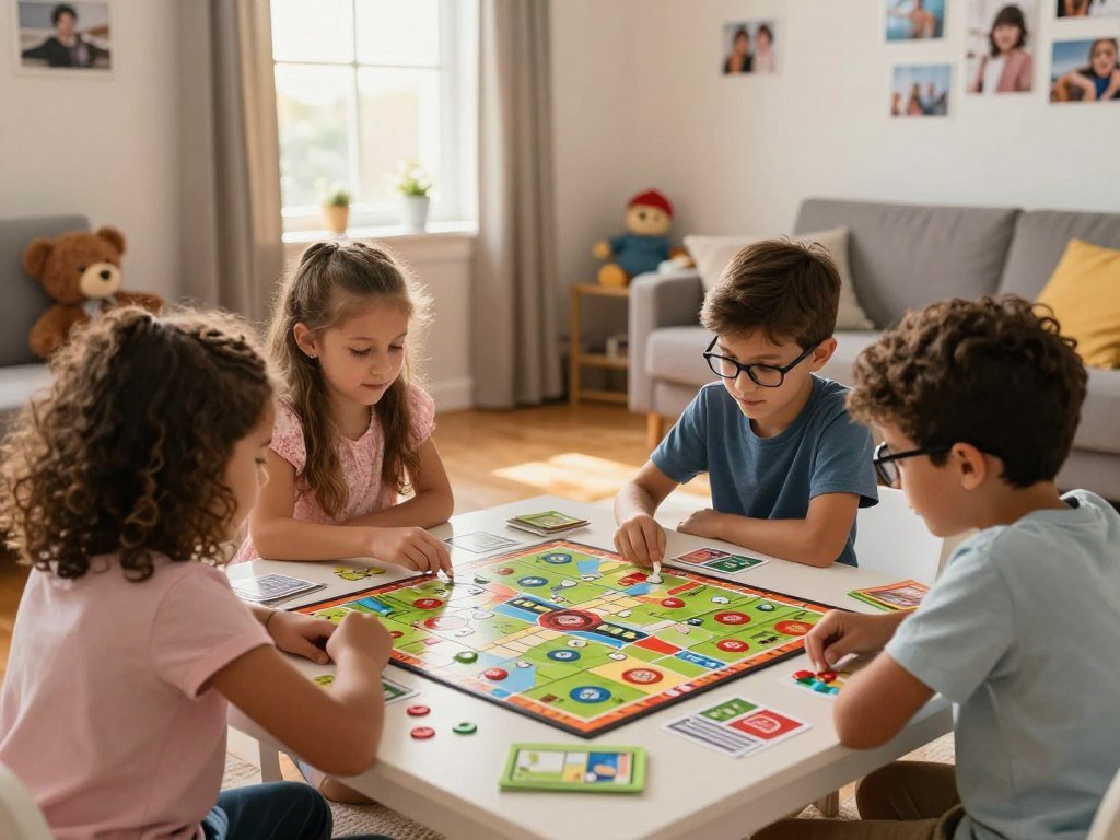 Young children plan moves in a cooperative kids game Young children plan moves in a cooperative kids game