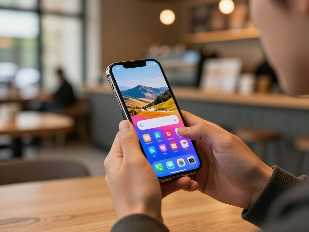 iPhone 17 display showing smooth scrolling and camera use