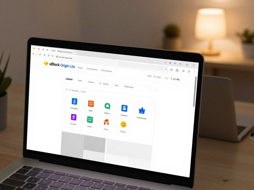 uBlock Origin Lite reducing ads and clutter on a browser page